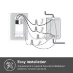 Kasa Matter Smart Light Switch: Voice Control w/Siri, Alexa & Google Assistant, UL Certified, Timer & Schedule, Easy Guided Install, Neutral Wire Required, Single Pole, 2.4GHz...