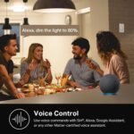 Kasa Smart Light Switch HS200P3, Single Pole, Needs Neutral Wire, 2.4GHz Wi-Fi Light Switch Compatible with Alexa and Google Home, UL Certified, No Hub Required, 3 Count -Pack...