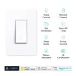 Kasa Smart Light Switch HS200P3, Single Pole, Needs Neutral Wire, 2.4GHz Wi-Fi Light Switch Compatible with Alexa and Google Home, UL Certified, No Hub Required, 3 Count -Pack...