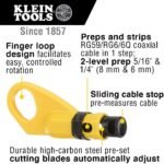 Klein Tools VDV110-261 Twisted Pair Radial Stripper