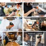 KUIIYER Wireless Barcode Scanner, 2D QR 1D Bar Code Scanners Handheld Barcode Reader with Updated 800 X 600 Pixel CMOS & Built-in Light, Plug & Play for Computers, PC, Laptop,...