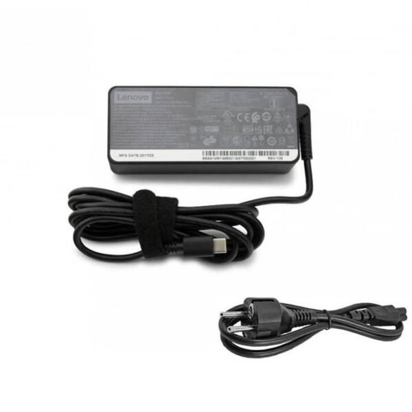 Lenovo CHARGEUR ORDINATEUR PORTABLE TYPE-C + CABLE D'ALIMENTATION
