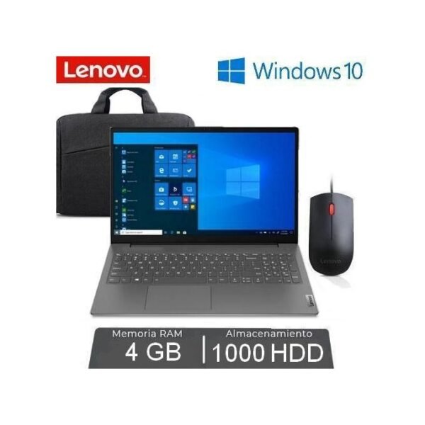 Lenovo V15 IGL - Dual Core - 4GB RAM / 1000 GB HDD - ECRAN 15.6" - WINDOWS 10 - IRON GREY - SAC ET SOURIS OFFERT