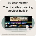 LG 34SR63QA-W 34 inch Smart Curved Monitor with Streaming TV, QHD 1440p, UltraWide Screen, USB Type-C 65W PD, 1800R, webOS, HDR10, 100Hz, Built-in Speaker, AirPlay2, Screen...