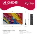 LG 75-Inch Class QNED AI 4K QNED82A Series Smart TV w/AI Sound, HDR10, 4K Super Upscaling, Filmmaker Mode, Wow Orchestra, Alexa Built-in (75QNED82AUA, 2025)