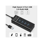 Multi HUB Splitter D'extension USB 3.0 à Haute Vitesse 4 Ports USB 3.0