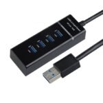 Multi HUB Splitter D'extension USB 3.0 à Haute Vitesse 4 Ports USB 3.0-Blanc