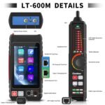 Multifunction RJ45 Network Caber Tester, UTP Cable Tester Ethernet Cable Tracer, 4" IPS Touch Screen Support Network Tools, Digital Multi-Meter, VFL,OPM, POE++ Detect,RJ45 TDR,...