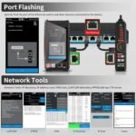Multifunction RJ45 Network Caber Tester, UTP Cable Tester Ethernet Cable Tracer, 4" IPS Touch Screen Support Network Tools, Digital Multi-Meter, VFL,OPM, POE++ Detect,RJ45 TDR,...