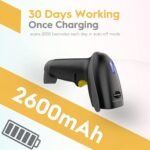 NADAMOO Wireless Barcode Scanner 328 Feet Transmission Distance USB Cordless 1D Laser Automatic Barcode Reader Handhold Bar Code Scanner with USB Receiver for Store,...