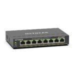 NETGEAR 8 Port PoE Gigabit Ethernet Easy Smart Managed Essentials Switch (GS308EP) - with 8 x PoE+ @ 62W, Desktop or Wall Mount