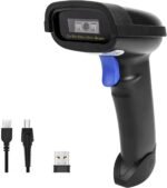 NETUM Bluetooth Barcode Scanner, Compatible with 2.4G Wireless & Bluetooth Function & Wired Connection, Connect Smart Phone, Tablet, PC, CCD Bar Code Reader Work with Windows,...