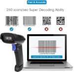 NETUM Bluetooth Barcode Scanner, Compatible with 2.4G Wireless & Bluetooth Function & Wired Connection, Connect Smart Phone, Tablet, PC, CCD Bar Code Reader Work with Windows,...