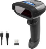 NETUM Bluetooth Barcode Scanner, Compatible with 2.4G Wireless & Bluetooth Function & Wired Connection, Connect Smart Phone, Tablet, PC, CCD Bar Code Reader Work with Windows,...