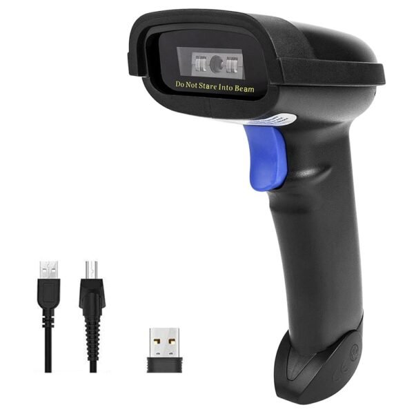 NETUM Bluetooth Barcode Scanner, Compatible with 2.4G Wireless & Bluetooth Function & Wired Connection, Connect Smart Phone, Tablet, PC, CCD Bar Code Reader Work with Windows,...