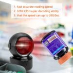 NetumScan Automatic Omnidirectional Desktop Barcode Scanner, Hands-Free USB Wired QR Barcode Reader, 1D 2D Bar Code Image Sensing for Warehouse, Supermarket, Retail Store,...