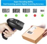 NetumScan Handheld USB 1D Barcode Scanner with Stand, Wired CCD Bar Code Reader for POS System Sensing, Store, Supermarket, Warehouse（Flow Dealz is Faker）