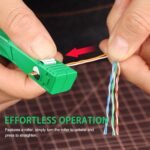 Network Cable Untwist Tool â€“ Wire Straightener & Stripper for Category 5/6 Cables, Twisted Wire Separator, for Engineers