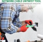 Network Cable Untwist Tool â€“ Wire Straightener & Stripper for Category 5/6 Cables, Twisted Wire Separator, for Engineers