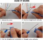 Network Cable Untwist Tool, Engineer Wire Straightener for CAT5/CAT5e/CAT6/CAT7 Wires Pair Separator Tools Quickly & Easily Untwists (3)