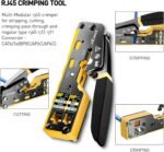 Network Tool Kit, ZOERAX 11 in 1 Professional RJ45 Crimp Tool Kit - Pass Through Crimper, RJ45 Tester, 110/88 Punch Down Tool, Stripper, Cutter, Cat6 Pass Through Connectors and...
