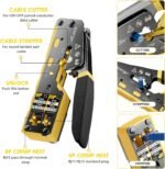 Network Tool Kit, ZOERAX 11 in 1 Professional RJ45 Crimp Tool Kit - Pass Through Crimper, RJ45 Tester, 110/88 Punch Down Tool, Stripper, Cutter, Cat6 Pass Through Connectors and...
