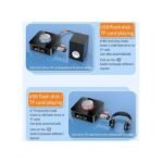 Nouvel émetteur Récepteur Audio Bluetooth 5.0 2 En 1, Convertisseur Adaptateur Audio AUX - Noir