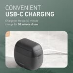 Panasonic ARC5 Palm-Sized Electric Razor, Handheld Luxury Compact Travel Shaver with 5-Blade Cutting System and USB-C Charging, Wet/Dry - ES-PV3A-K