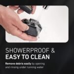 Panasonic ARC5 Palm-Sized Electric Razor, Handheld Luxury Compact Travel Shaver with 5-Blade Cutting System and USB-C Charging, Wet/Dry - ES-PV3A-K