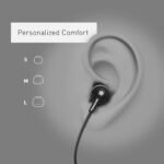 Panasonic ErgoFit Wired Earbuds With Microphone, 3.5mm Jack Headphones with Mic and Call Controller, Ergonomic Custom-Fit Earpieces (S/M/L), for Phones and Laptops -...
