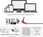 Panasonic ErgoFit Wired Earbuds With Microphone, 3.5mm Jack Headphones with Mic and Call Controller, Ergonomic Custom-Fit Earpieces (S/M/L), for Phones and Laptops -...