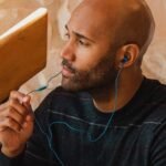 Panasonic ErgoFit Wired Earbuds With Microphone, 3.5mm Jack Wired Headphones with Mic and Call Controller, Ergonomic Custom-Fit Earpieces (S/M/L), for Phones and Laptops -...