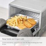 Panasonic FlashXpress Toaster Oven Countertop, 4-Slice Compact Size w/Double Infrared Heating, PFAS-free, 6 Auto Cook Options & Precise Temperature Control, 1300W - NB-G200P...