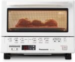 Panasonic FlashXpress Toaster Oven Countertop, 4-Slice Compact Size with Double Infrared Heating, 6 Auto Cook Options and Precise Temperature Control, 1300W - NB-G110P-W (White)