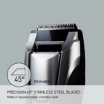 Panasonic Multi-Groomer Electric Beard Trimmer for Men, Men’s Trimmer for Beard, Hair and Body, 39 Trim Length Settings with 3 Attachments, Corded/Cordless Operation – ER-GB80-S...