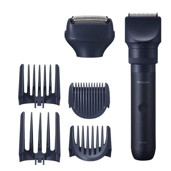 Panasonic MultiShape Defined Trim and Shave Kit, with Beard, Hair and Body Trimmer and Adjustable Trim Dial, 3-Blade Men’s Electric Razor, Easy-Clean Customizable Grooming Kit -...