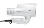 Panasonic nanoe Compact Hair Dryer with Oscillating Quick Dry Nozzle for Healthier-Looking Hair, Folding Blow Dryer for Travel and Home, 3 Airflow Hairdryer Settings - EH-NA2C-W...