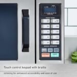 Panasonic NE-1054F Compact Light-Duty Countertop Commercial Microwave Oven with 10 Programmable Memory and Touch Screen Control, 1000W of Cooking Power, 0.8 Cu. Ft, Stainless Steel