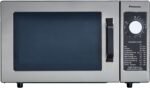 Panasonic NE-1054F Compact Light-Duty Countertop Commercial Microwave Oven with 10 Programmable Memory and Touch Screen Control, 1000W of Cooking Power, 0.8 Cu. Ft, Stainless Steel
