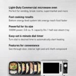 Panasonic NE-1054F Compact Light-Duty Countertop Commercial Microwave Oven with 10 Programmable Memory and Touch Screen Control, 1000W of Cooking Power, 0.8 Cu. Ft, Stainless Steel