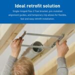 Panasonic WhisperFit Retrofit Ceiling Mount Bathroom Exhaust Fan, 50-80-110 CFM, FV-0511VF1