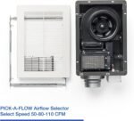 Panasonic WhisperWarm Ceiling Mount Bathroom Exhaust Fan with Heater, 50-80-110 CFM, FV-0511VH1