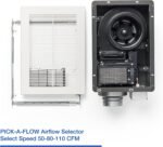 Panasonic WhisperWarm Ceiling Mount Bathroom Exhaust Fan with LED Light & Heater, 50-80-110 CFM, FV-0511VHL1