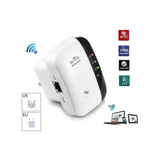 Prolongateur De Portée Wifi Portable Intelligent Sans Fil-Blanc