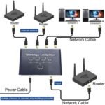 Répartiteur Ethernet 1000 Mbit/s, répartiteur Internet LAN RJ45, commutateur LAN 4 ports