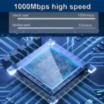 Répartiteur Ethernet 1000 Mbit/s, répartiteur Internet LAN RJ45, commutateur LAN 4 ports