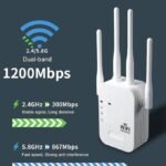 Répéteur WiFi 5Ghz, Routeur 1200Mbps Double Bande 2.4G/5GHz