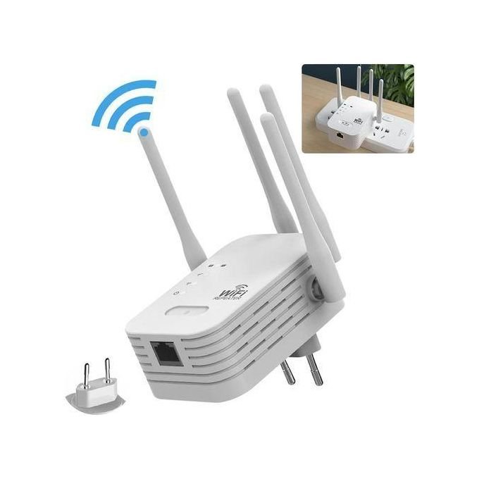 Répéteur WiFi Sans Fil - 300Mbps 2,4 GHz - Blanc