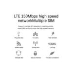Routeur 4G Modem sans fil Lte Wifi routeur de carte Sim Hotspot de poche MIFI 8 utilisateurs Wifi batterie intégrée Wifi Portable