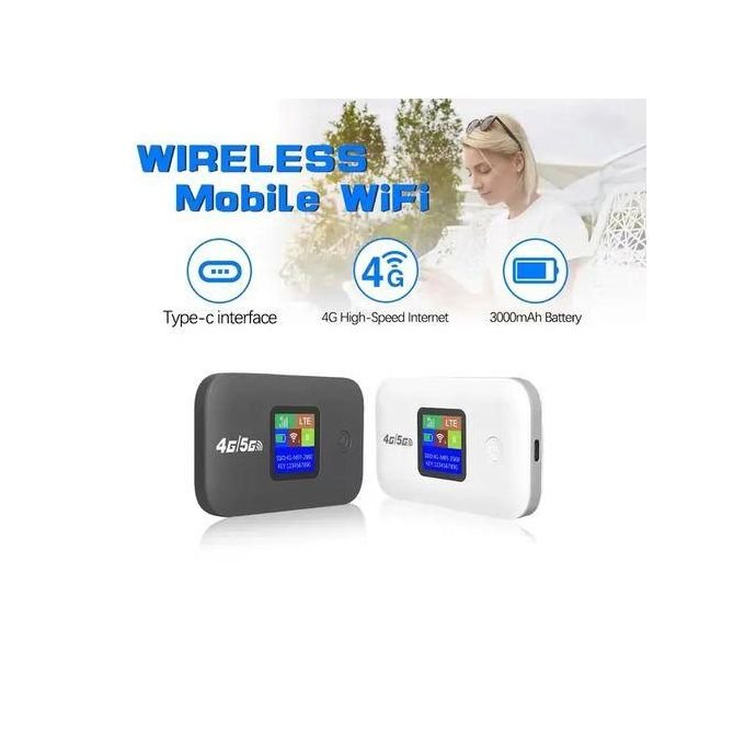 Routeur MoBILE -Wifi Pocket Universel 3.000Mah Écran Couleur 12H Autonomie - Paramétré Tous Reseaux